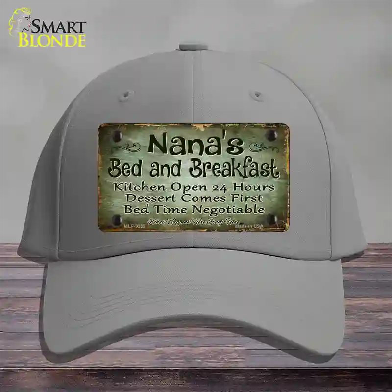 Nanas Bed And Breakfast Novelty License Plate Hat Cotton / Gray