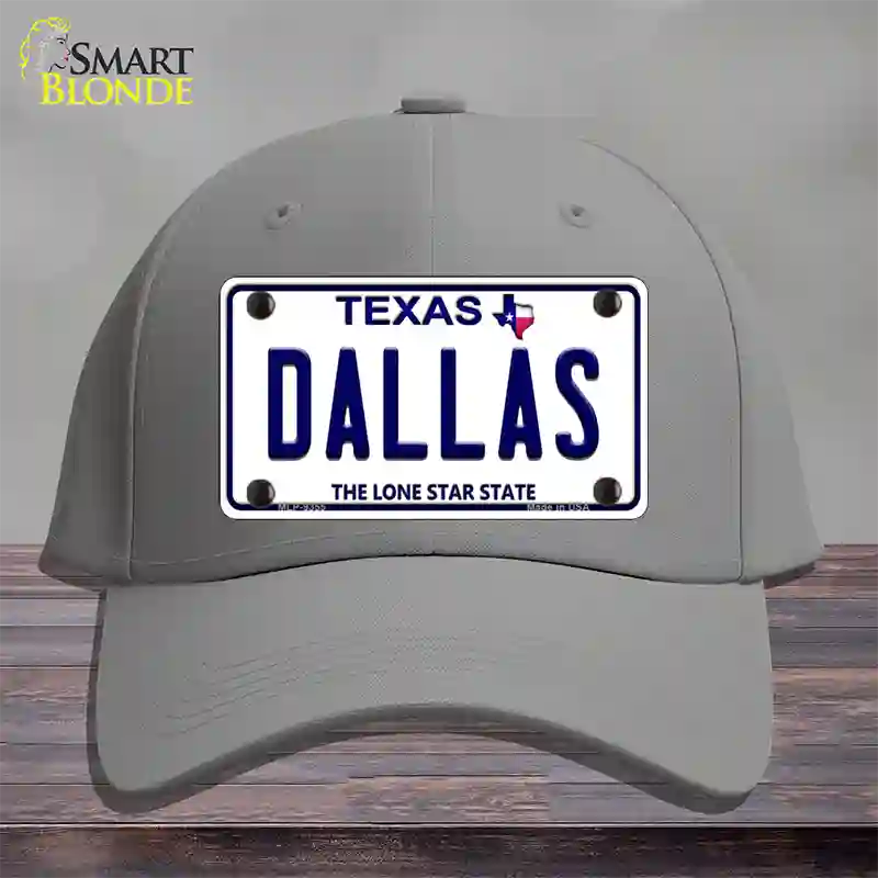 Dallas Texas Novelty License Plate Hat Cotton / Gray