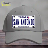 San Antonio Texas Novelty License Plate Hat Cotton / Gray