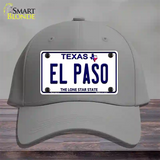 El Paso Texas Novelty License Plate Hat Cotton / Gray