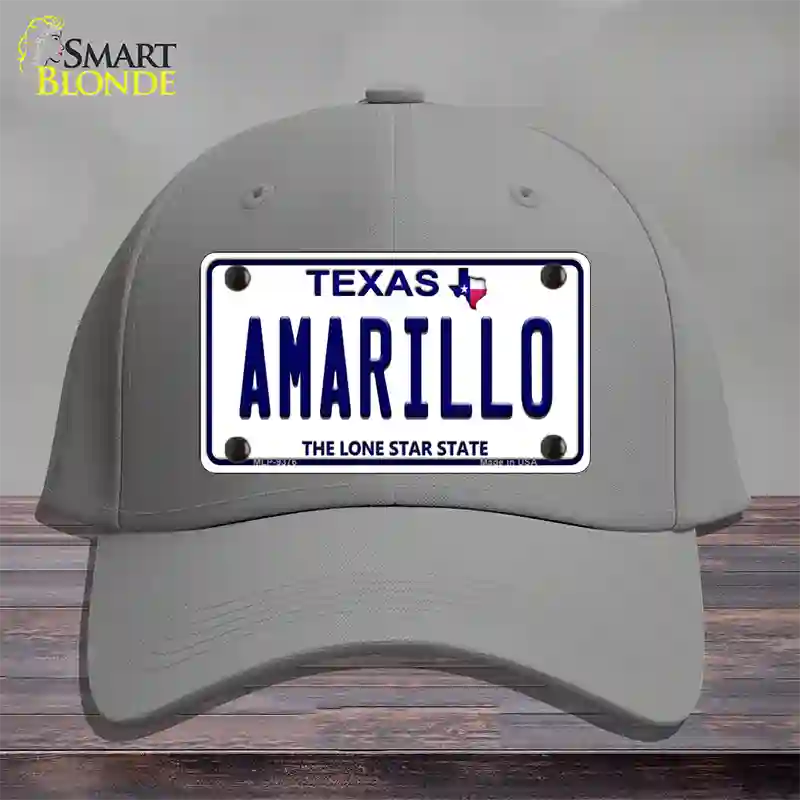 Amarillo Texas Novelty License Plate Hat Cotton / Gray