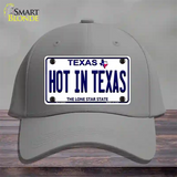 Hot in Texas Novelty License Plate Hat Cotton / Gray