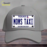 Moms Taxi Texas Novelty License Plate Hat Cotton / Gray