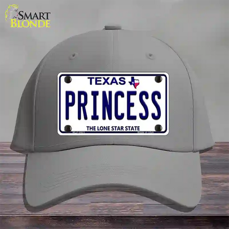 Princess Texas Novelty License Plate Hat Cotton / Gray