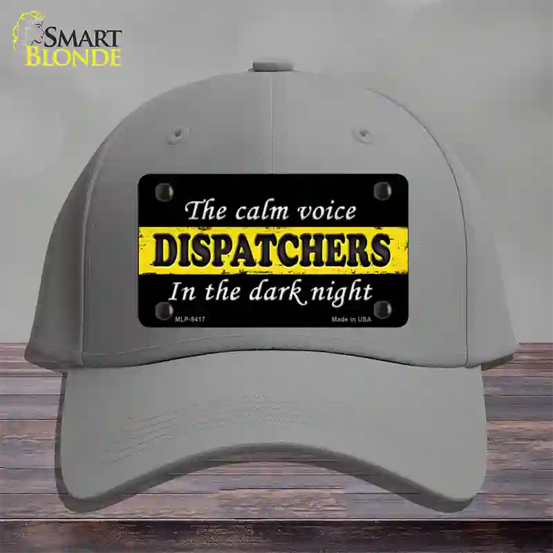 The Calm Voice Dispatchers Novelty License Plate Hat Cotton / Gray