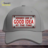 Seemed Like A Good Idea Novelty License Plate Hat Cotton / Gray