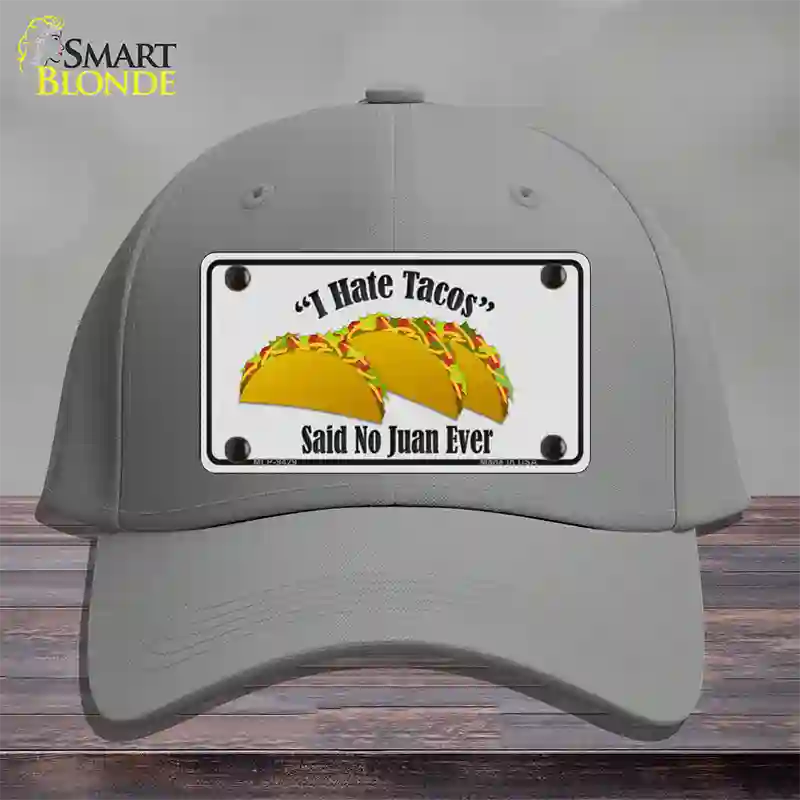 Tacos Novelty License Plate Hat Cotton / Gray