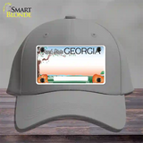 Georgia Peach Blank Novelty License Plate Hat Cotton / Gray