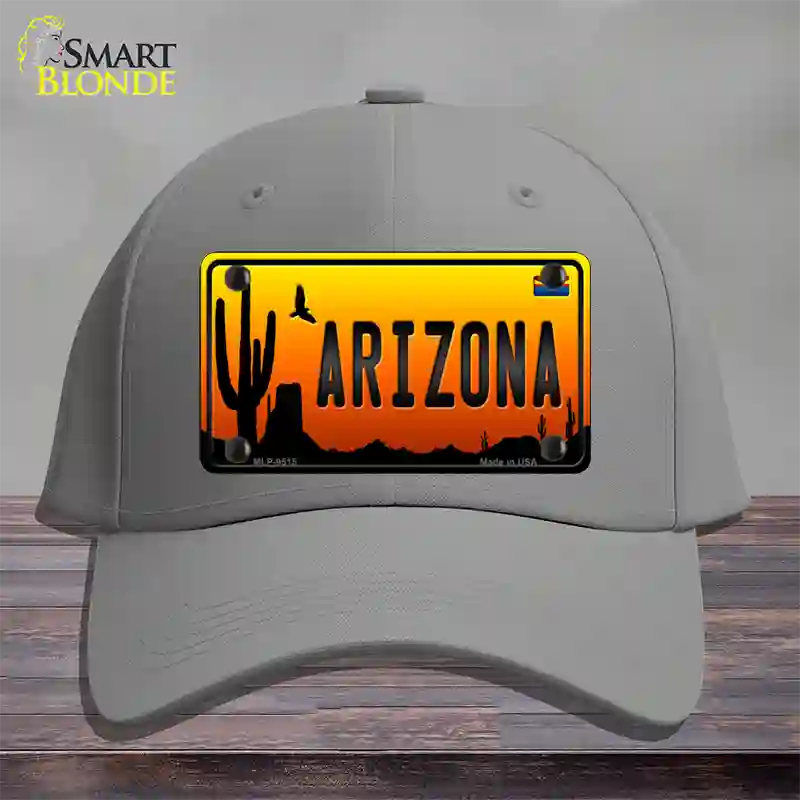 Arizona Scenic Novelty License Plate Hat Cotton / Gray