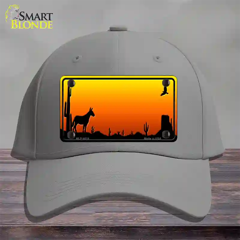 Donkey Blank Scenic Novelty License Plate Hat Cotton / Gray