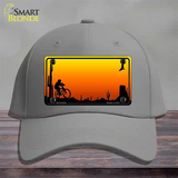 Biker Blank Scenic Novelty License Plate Hat Cotton / Gray