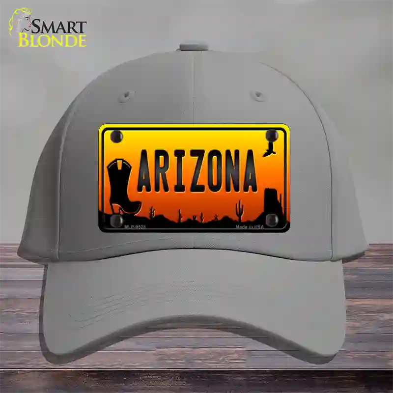 Boot Arizona Scenic Novelty License Plate Hat Cotton / Gray