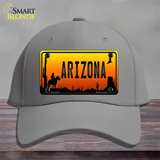 Cowboy Arizona Scenic Novelty License Plate Hat Cotton / Gray