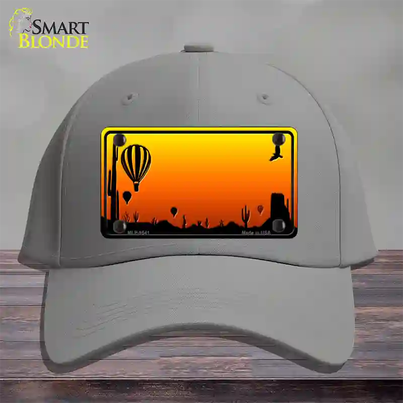 Balloon Blank Scenic Novelty License Plate Hat Cotton / Gray