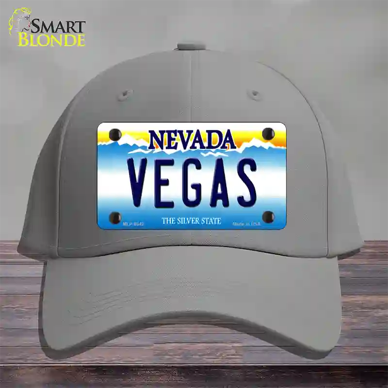 Vegas Nevada Novelty License Plate Hat Cotton / Gray