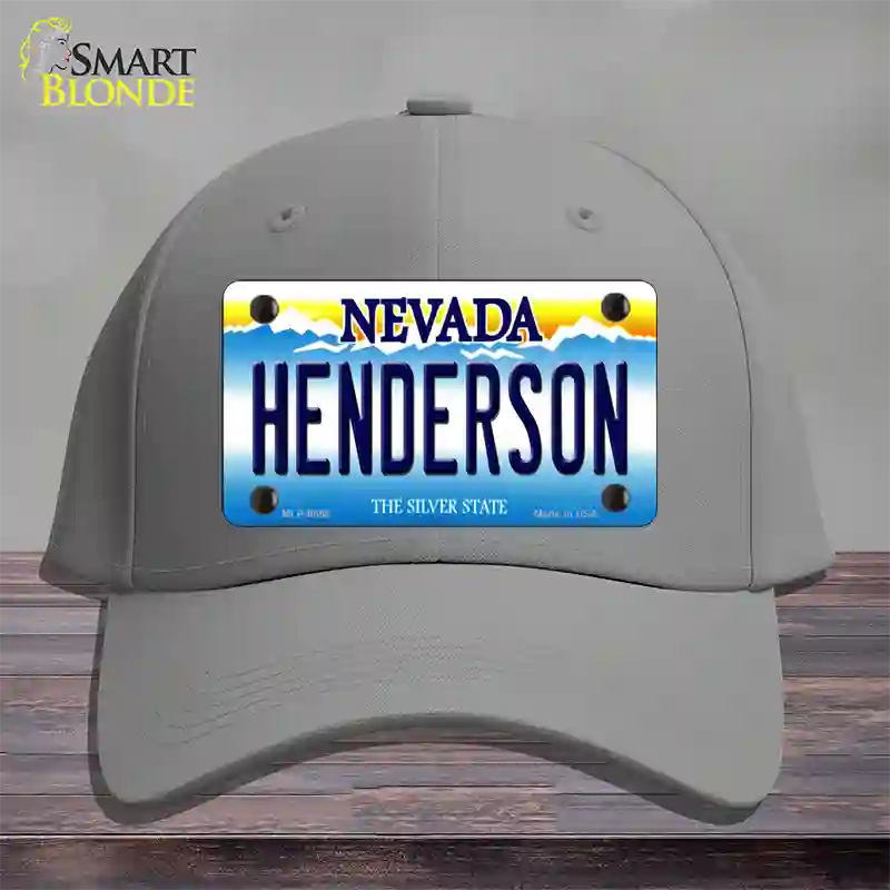 Henderson Nevada Novelty License Plate Hat Cotton / Gray