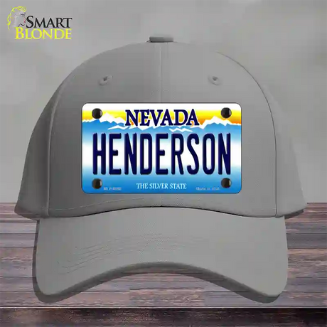 Henderson Nevada Novelty License Plate Hat Cotton / Gray