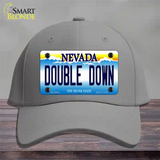 Double Down Nevada Novelty License Plate Hat Cotton / Gray