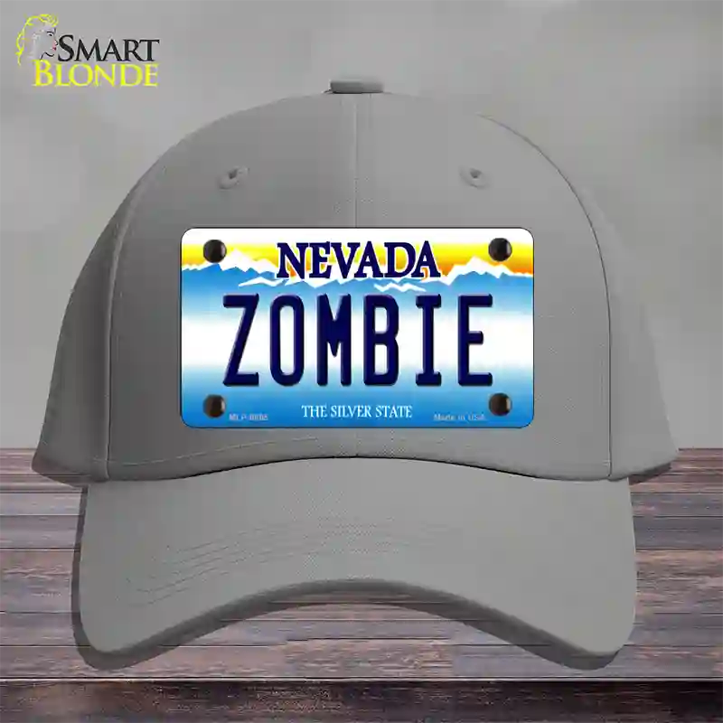 Zombie Nevada Novelty License Plate Hat Cotton / Gray