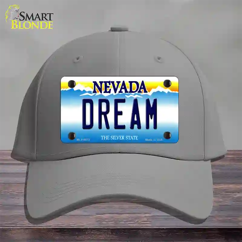 Dream Nevada Novelty License Plate Hat Cotton / Gray