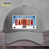 Barrow Alaska State Novelty License Plate Hat Cotton / Gray