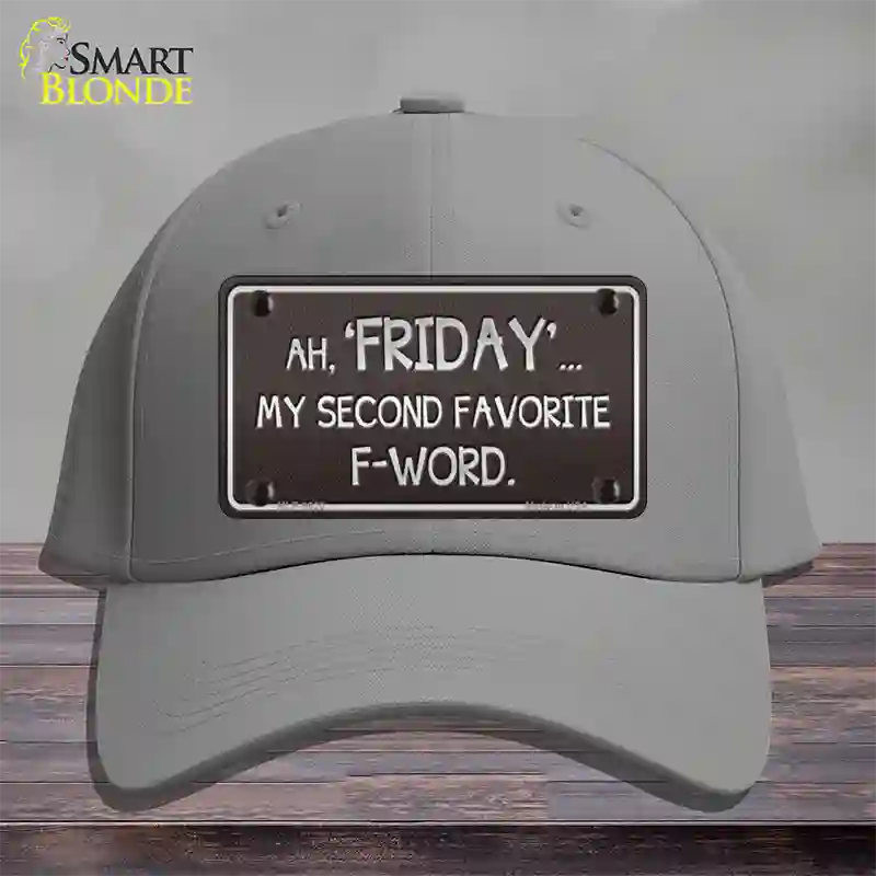 Friday Novelty License Plate Hat Cotton / Gray