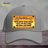 Phone Was Drunk Novelty License Plate Hat Cotton / Gray