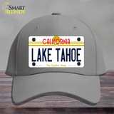 Lake Tahoe California Novelty License Plate Hat Cotton / Gray