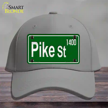 Pike St 1400 Novelty License Plate Hat Cotton / Gray