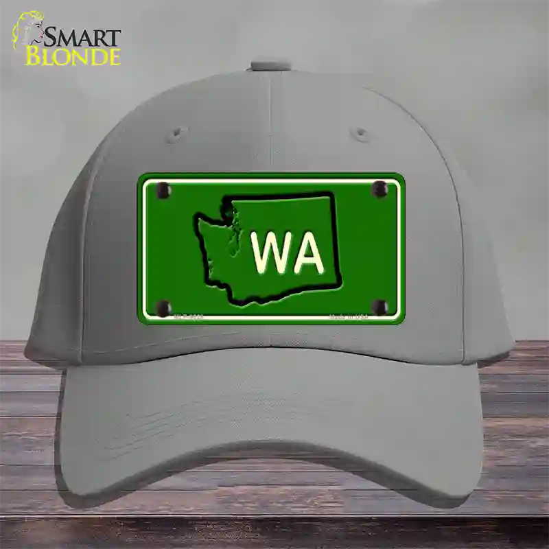 WA State Novelty License Plate Hat Cotton / Gray