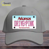 Drive Pink Arkansas Novelty License Plate Hat Cotton / Gray