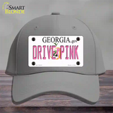 Drive Pink Georgia Novelty License Plate Hat Cotton / Gray