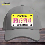 Drive Pink New Jersey Novelty License Plate Hat Cotton / Gray