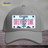 Drive Pink Oregon Novelty License Plate Hat Cotton / Gray