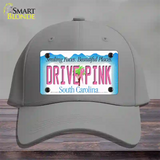 Drive Pink South Carolina Novelty License Plate Hat Cotton / Gray