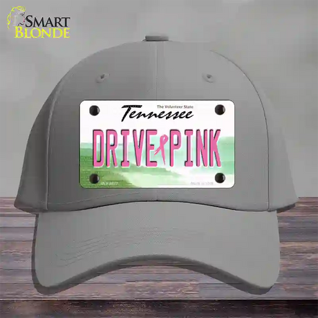 Drive Pink Tennessee Novelty License Plate Hat Cotton / Gray