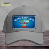 Hanukkah Novelty License Plate Hat Cotton / Gray