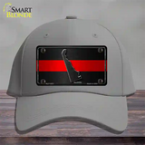 Delaware Thin Red Line Novelty License Plate Hat Cotton / Gray