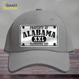 Property Of Alabama Novelty License Plate Hat Cotton / Gray