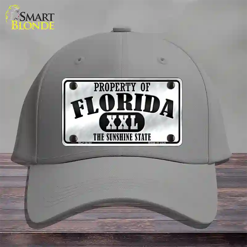 Property Of Florida Novelty License Plate Hat Cotton / Gray