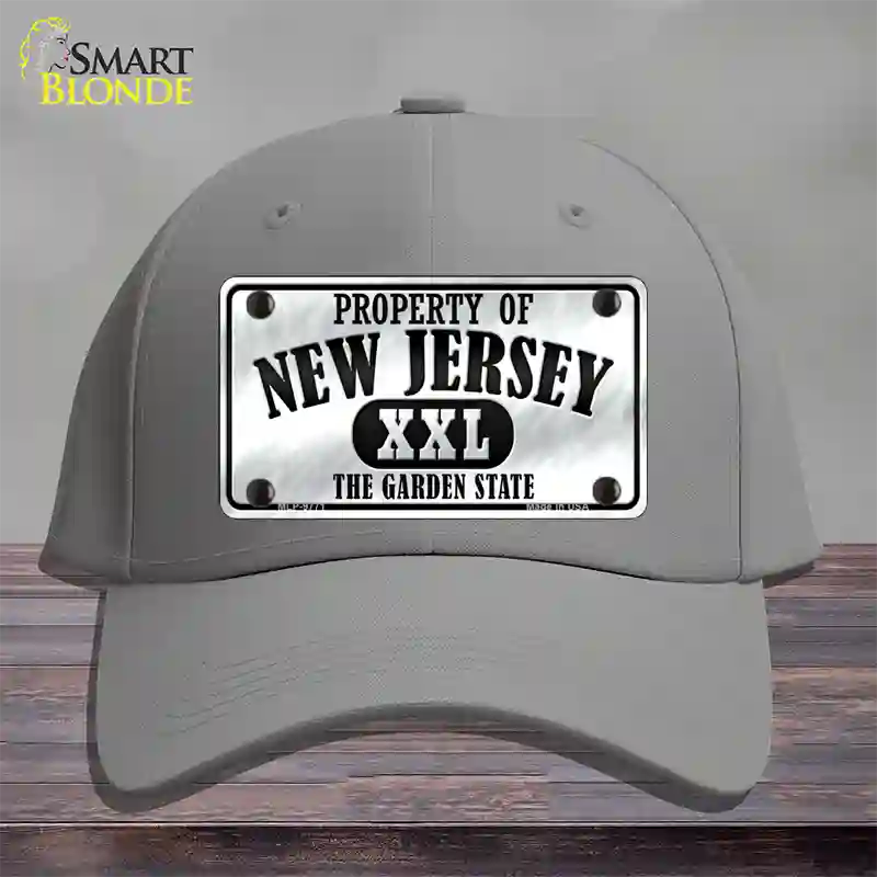 Property Of New Jersey Novelty License Plate Hat Cotton / Gray