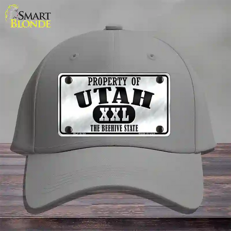 Property Of Utah Novelty License Plate Hat Cotton / Gray