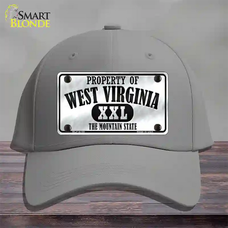 Property Of West Virginia Novelty License Plate Hat Cotton / Gray