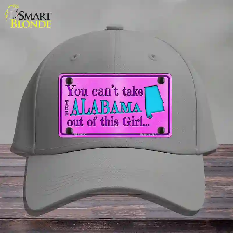 Alabama Girl Novelty License Plate Hat Cotton / Gray