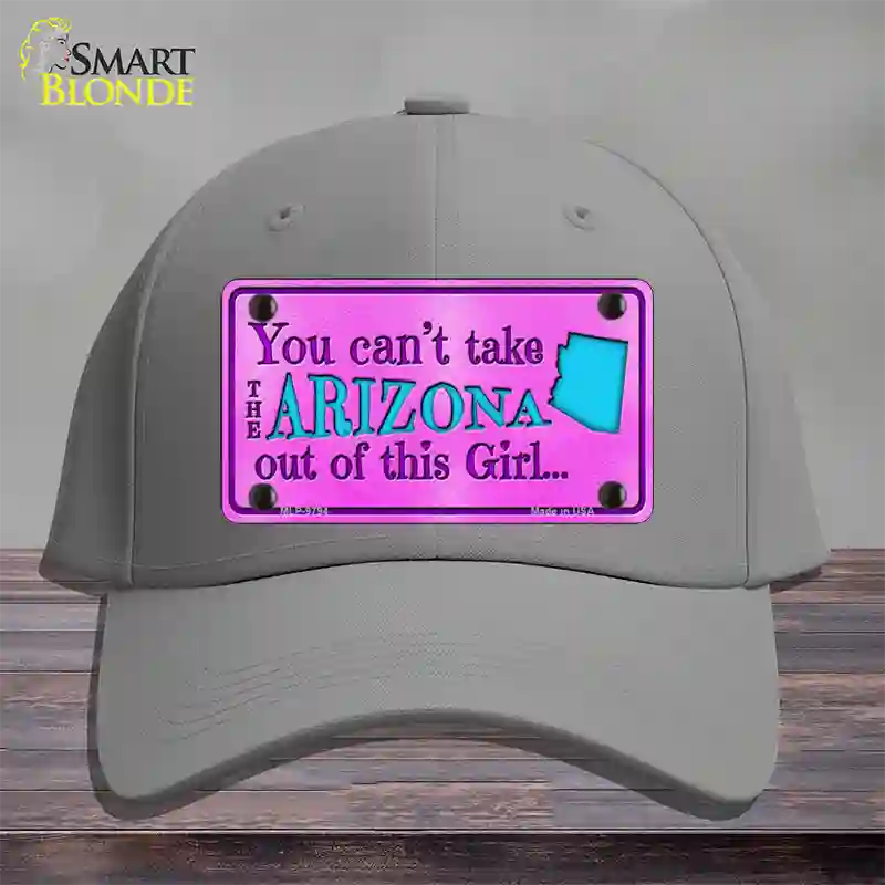 Arizona Girl Novelty License Plate Hat Cotton / Gray