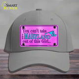 Maryland Girl Novelty License Plate Hat Cotton / Gray