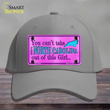 North Carolina Girl Novelty License Plate Hat Cotton / Gray