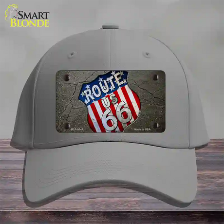 Asphalt Highway Novelty License Plate Hat Cotton / Gray