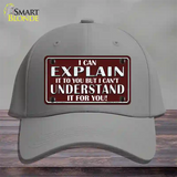 I Can Explain Novelty License Plate Hat Cotton / Gray