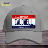 Caldwell Idaho Novelty License Plate Hat Cotton / Gray